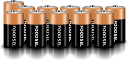 11.5 size D batteries