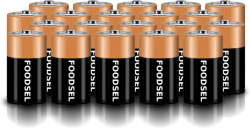 20.9 size D batteries