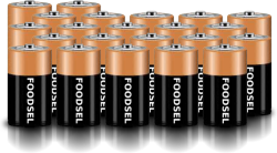 22.2 size D batteries