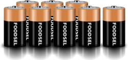8.0 size D batteries