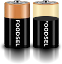 1.7 size D batteries