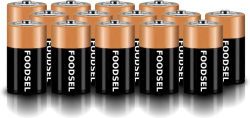 14.8 size D batteries