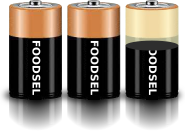 2.6 size D batteries
