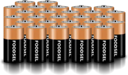 27.3 size D batteries