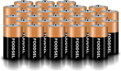 28.1 size D batteries