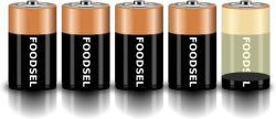 4.1 size D batteries