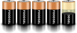 4.5 size D batteries