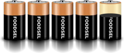 4.7 size D batteries