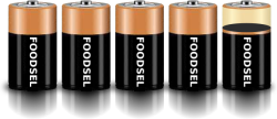 4.8 size D batteries