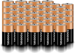 44.3 size D batteries