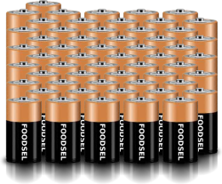 56.9 size D batteries